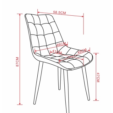 Scaun living HT2, stofa, maro - Img 4