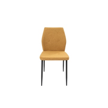 Scaun living, tapitat cu stofa, s-213, Ocru - Img 2