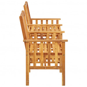 Scaune de grădină cu masă de ceai, 159x61x92 cm, lemn de acacia - Img 3