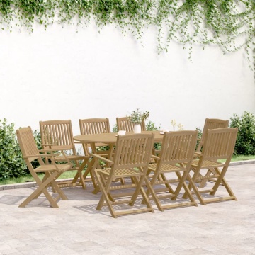 Scaune grădină pliabile 8 buc. 54,5x58x90 cm lemn masiv acacia - Img 3