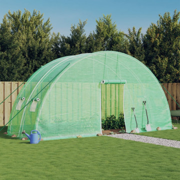 Seră cu cadru din oțel, verde, 12 m², 6x2x2,85 m - Img 1