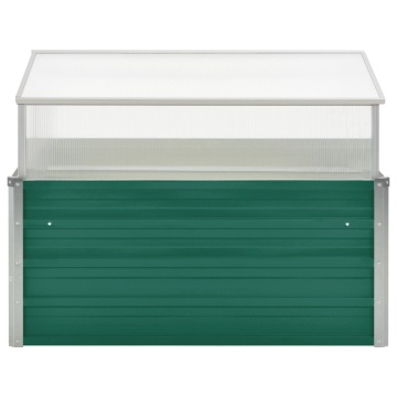 Seră, verde, 100 x 100 x 77 cm, oțel galvanizat - Img 4