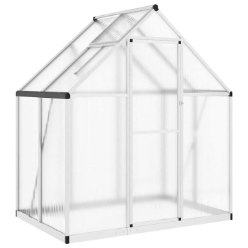 Sere cu cadru de bază, argintiu, 169x114x195 cm, aluminiu - Img 2