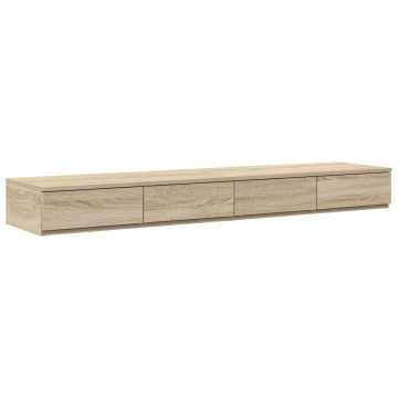 Sertar pentru pat Stejar Sonoma 160x36,5x16,5 cm din lemn prelucrat - Img 2