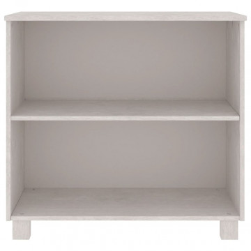 Servantă, alb, 85x35x80 cm, lemn masiv de pin - Img 3