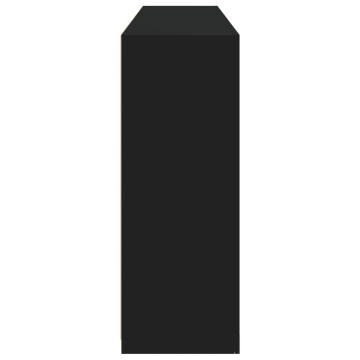 Servantă cu lumini LED, negru, 162x37x100 cm - Img 6