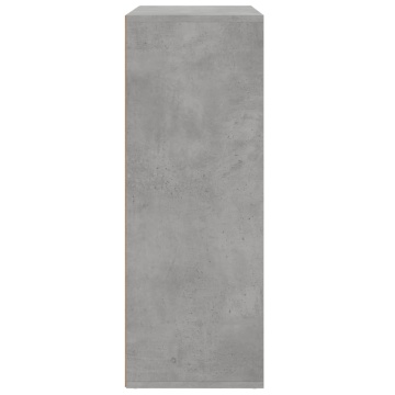Servantă, gri beton, 60x31x84 cm, lemn compozit - Img 5