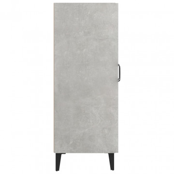 Servantă, gri beton, 69,5x34x90 cm, lemn compozit - Img 7