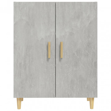 Servantă, gri beton, 70x34x90 cm, lemn prelucrat - Img 3