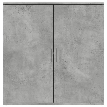 Servantă, gri beton, 79x38x80 cm, lemn compozit - Img 8