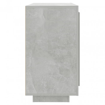 Servantă, gri beton, 80x40x75 cm, lemn compozit - Img 4