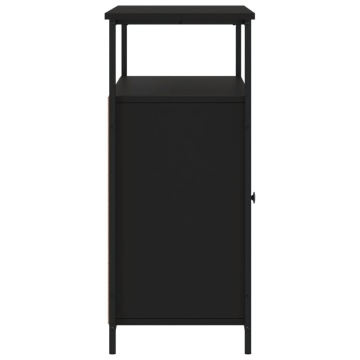 Servantă, negru, 100x35x80 cm, lemn prelucrat - Img 6