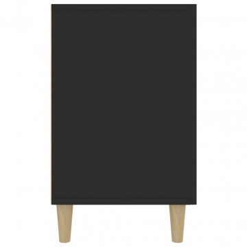 Servantă, negru, 100x36x60 cm, lemn prelucrat - Img 4
