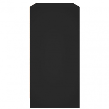 Servantă, negru, 102x37x75,5 cm, lemn prelucrat - Img 6