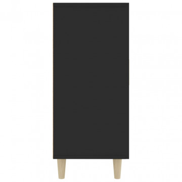 Servantă, negru, 90x34x80 cm, lemn prelucrat - Img 8