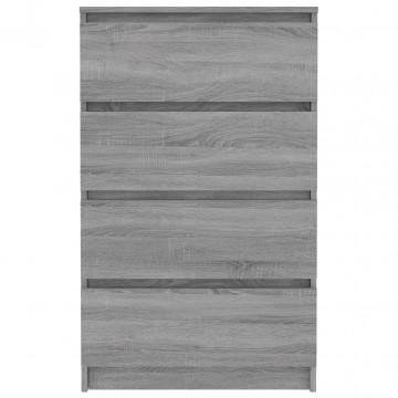 Servantă, sonoma gri, 60x35x98,5 cm, lemn prelucrat - Img 8