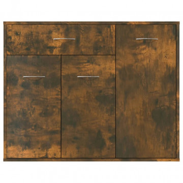Servantă, stejar fumuriu, 88x30x70 cm, lemn prelucrat - Img 8
