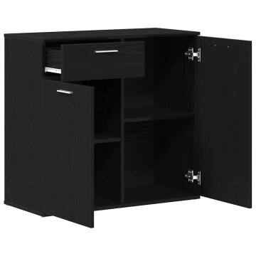 Servantă, stejar negru, 80x36 x75 cm, lemn prelucrat - Img 8