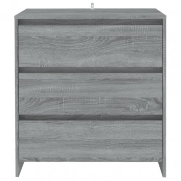Servantă, stejar sonoma gri, 70x41x75 cm, lemn prelucrat - Img 3