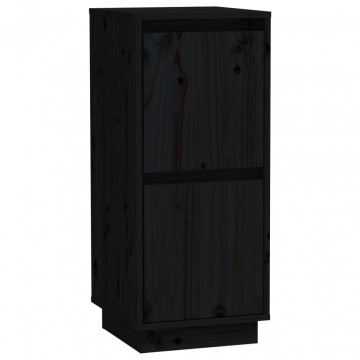 Servante, 2 buc., negru, 31,5x34x75 cm, lemn masiv de pin - Img 4