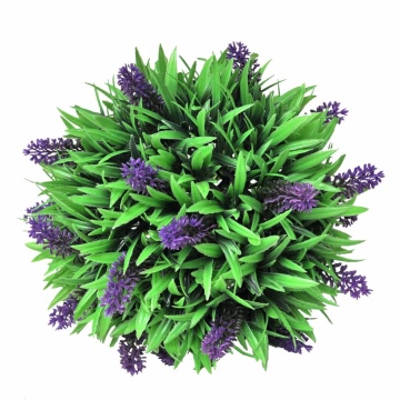 Set arbuști ornamentali artificiali bilă cu lavandă, 2 buc., 28 cm - Img 2