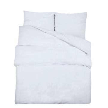Set cu husă de pilotă, alb, 260x220 cm, microfibră - Img 2