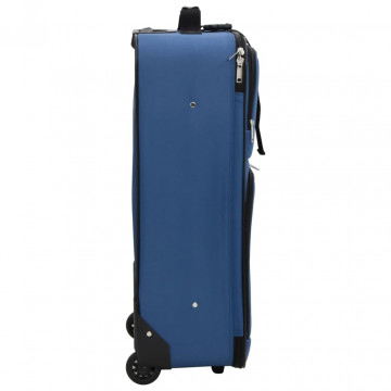 Set de bagaje de călătorie, 5 piese, albastru, material textil - Img 4