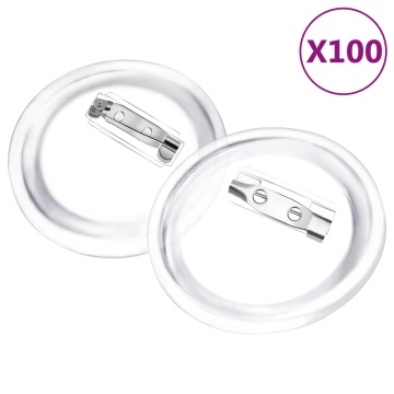 Set de ecusoane cu ac, 100 seturi, 44 mm, acril - Img 2