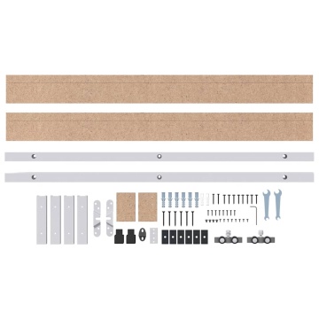 Set de feronerie pentru uși glisante 183 cm din aliaj aluminiu - Img 8