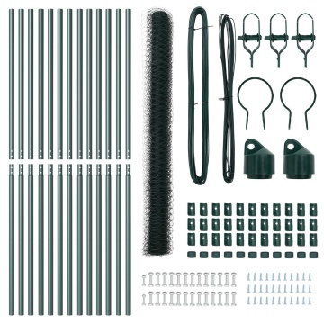 Set de Garduri Set de 2 Verde Metal 25m x 1.5m Durabil - Img 4