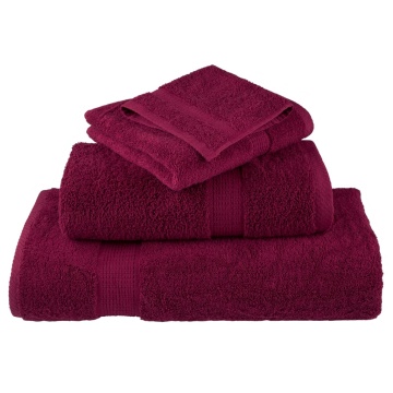Set de prosoape premium SOLUND, 12 piese, bordo, 600 g/m² - Img 4