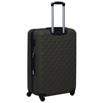 Set de valize cu carcasă rigidă, 3 piese, antracit, ABS - Img 8