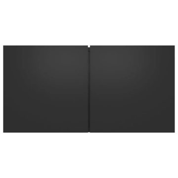 Set dulap TV,5 piese, negru, lemn prelucrat - Img 5