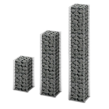 Set gabioane, 3 buc, sârmă galvanizată - Img 1