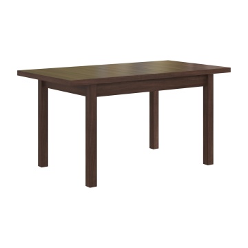 Set masa extensibila 120x150cm cu 6 scaune tapitate, mb-13 max5 si s-37 boss7 o15, nuc, lemn masiv de fag, stofa - Img 7