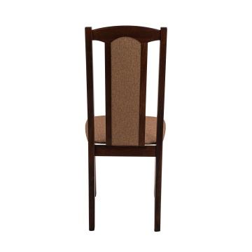 Set masa extensibila 140-180x80 cm cu 4 scaune tapitate, mb-21 modena1 si s-37 boss7 o15, nuc, lemn masiv de fag, stofa - Img 6