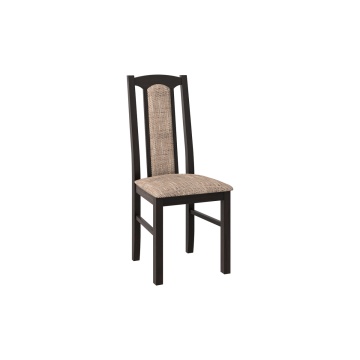 Set masa extensibila Kan 100x135 cm, lemn masiv, culoare wenge, blat din mdf cu 4 scaune tapitate S-37 Boss7 w2, stofa - Img 3