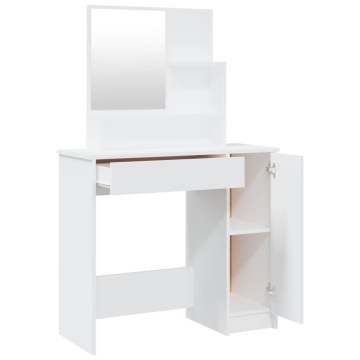 Set măsuță de toaletă, alb, 86,5x35x136 cm - Img 8