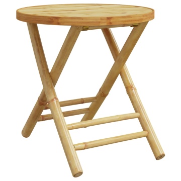 Set mobilier bistro, 3 piese, bambus - Img 8