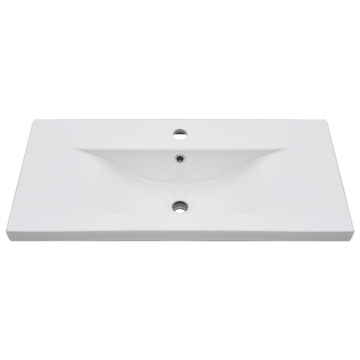 Set mobilier de baie, 2 piese, ceramică și lemn prelucrat - Img 6