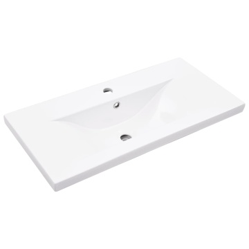 Set mobilier de baie, 2 piese, gri beton, lemn compozit - Img 6