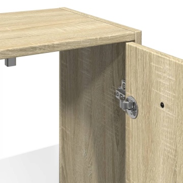 Set mobilier de baie, 2 piese, stejar sonoma, lemn prelucrat - Img 7