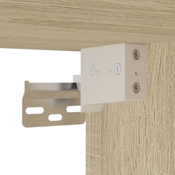 Set mobilier de baie, 4 piese, stejar sonoma, lemn prelucrat - Img 7