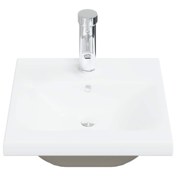 Set mobilier de baie, 4 piese, stejar sonoma, lemn prelucrat - Img 6