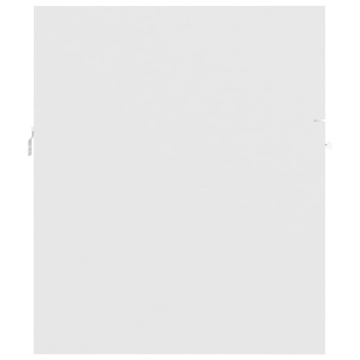 Set mobilier de baie, alb, lemn prelucrat - Img 5