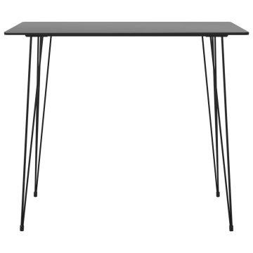 Set mobilier de bar, 5 piese, negru - Img 3