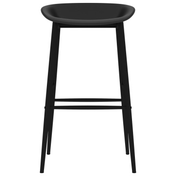Set mobilier de bar, 5 piese, negru - Img 7
