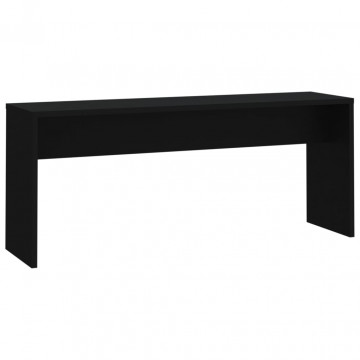 Set mobilier de bucătărie, 3 piese, negru, PAL - Img 7