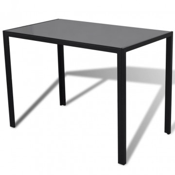 Set mobilier de bucătărie, cinci piese, negru - Img 3