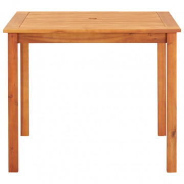 Set mobilier de exterior cu perne 3 piese, lemn masiv de acacia - Img 6
